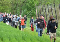Hogs Back ‘beats the bounds' at hop blessing – but no head banging!