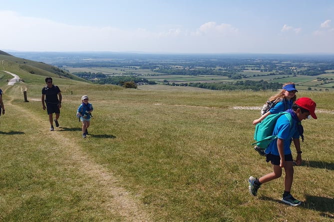1st Camelsdale Scouts 'Downs in a Day' Challenge – what a view!