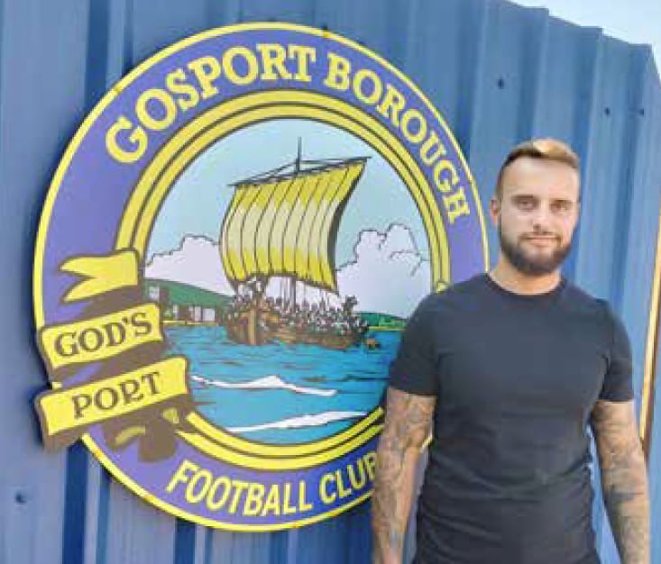 Pat Suraci at Gosport Borough FC, June 2023.