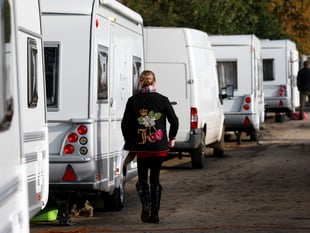 Dozens of Traveller caravans in East Hampshire