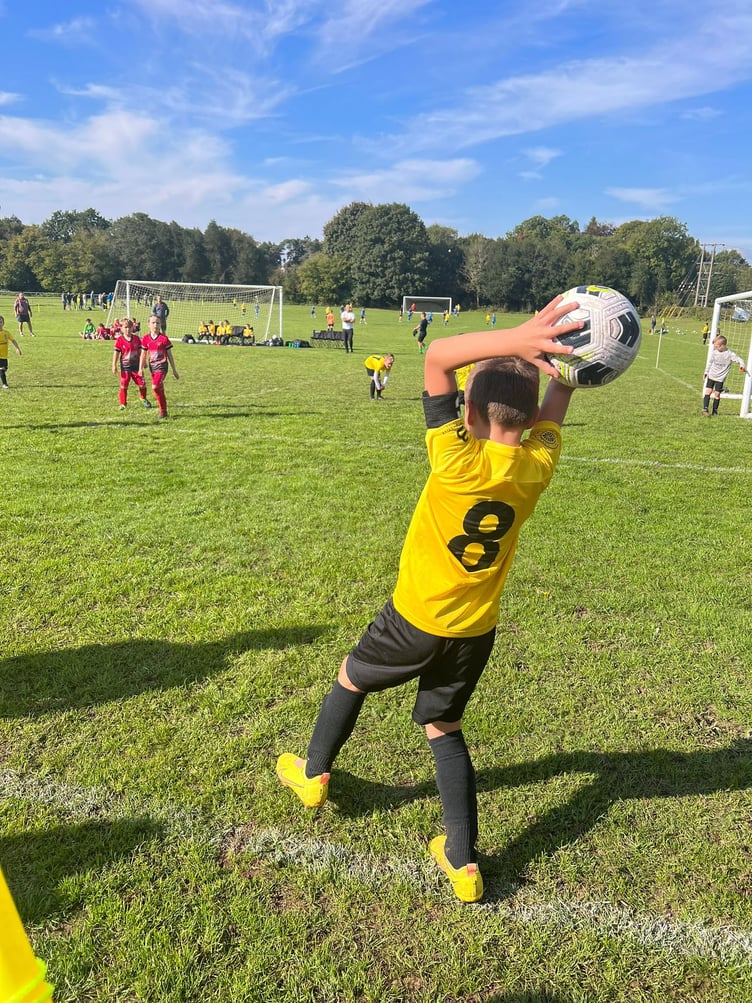 Headley Youth FC in action at Headley Playing Fields.