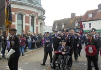 Final salute Petersfield’s Royal British Legion former standard bearer