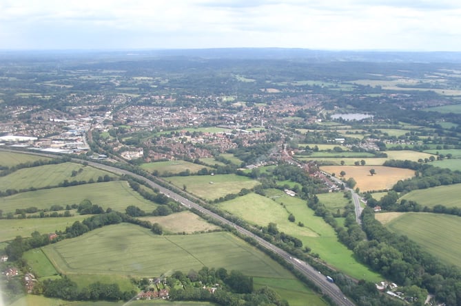Aerial view of Petersfield