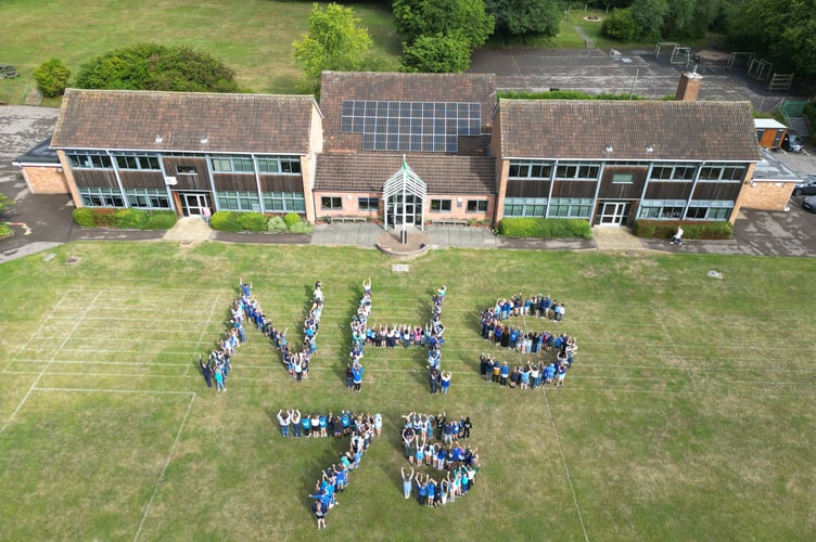 Anstey Junior School in Alton celebrates 75th birthday of NHS, July 5th 2023.