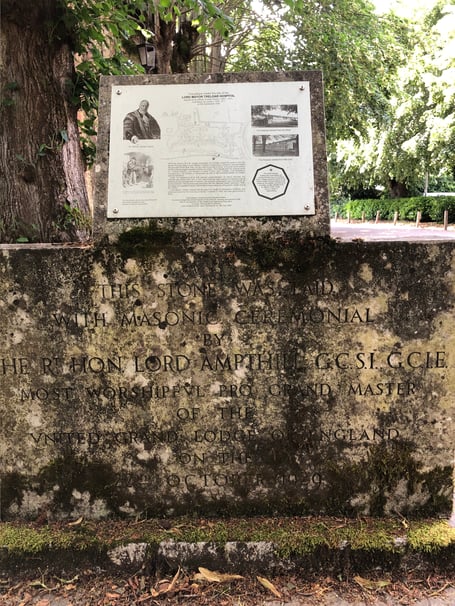 A plaque at the Treloar’s hospital site is one of the few reminders of the institution