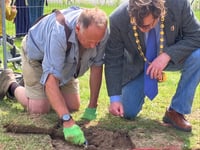 Tiles and glass found as Big Dig continues in Petersfield