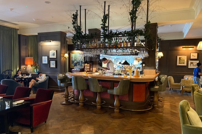 The Wild Carrot's enticing cocktail bar at Four Seasons Hotel Hampshire