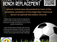 Fundraising underway to replace vandalised memorial bench 