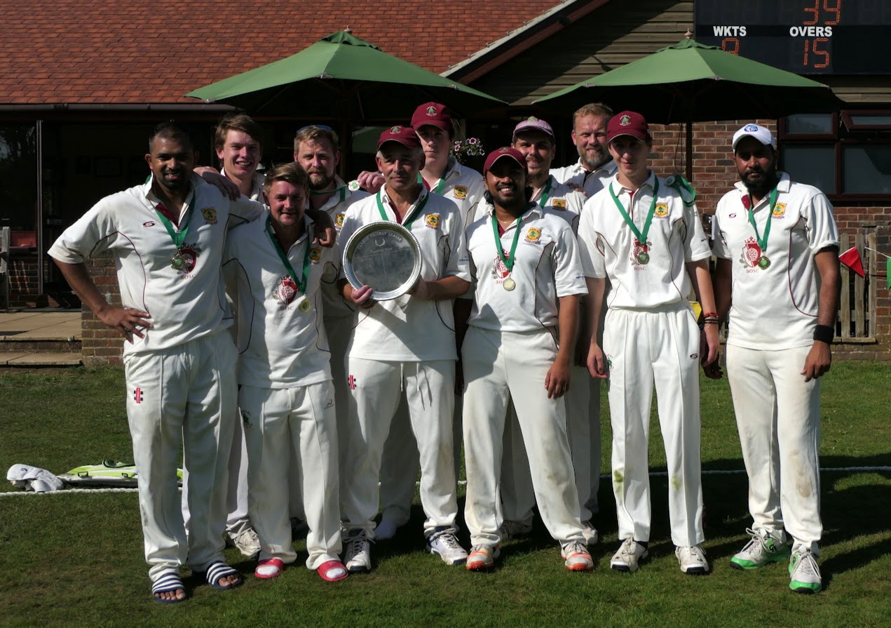 Headley Cricket Club are all smiles with the Committee Plate