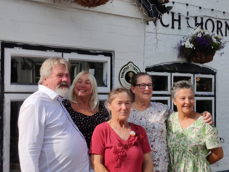 Chris Gallagher, Cheryl Watson, Janet James, Sylvia Kimber-Sweatman and Lorraine Troughton.