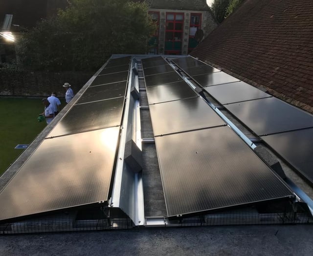 Ball rolling on Petersfield Bowling and Snooker Club green vision