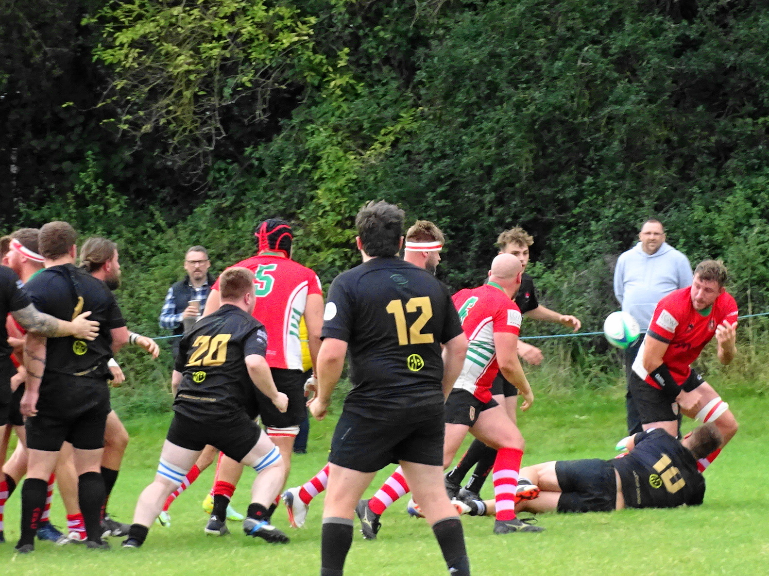 Liam Perkins, Rhys Bowen, Zak Jenkins and Franco Tomic in action
