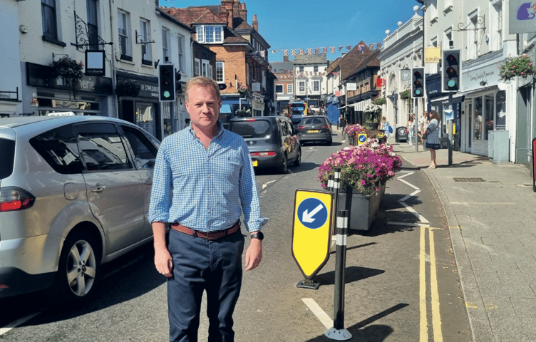 Greg Stafford, Conservative parliamentary candidate for the new Farnham and Bordon constituency, in Downing Street, Farnham