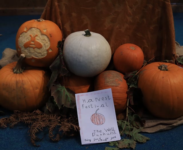 Bedales youngsters make harvest donation to Petersfield Food Bank