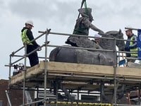 Petersfield's 'King' Billy is back on his horse after restoration