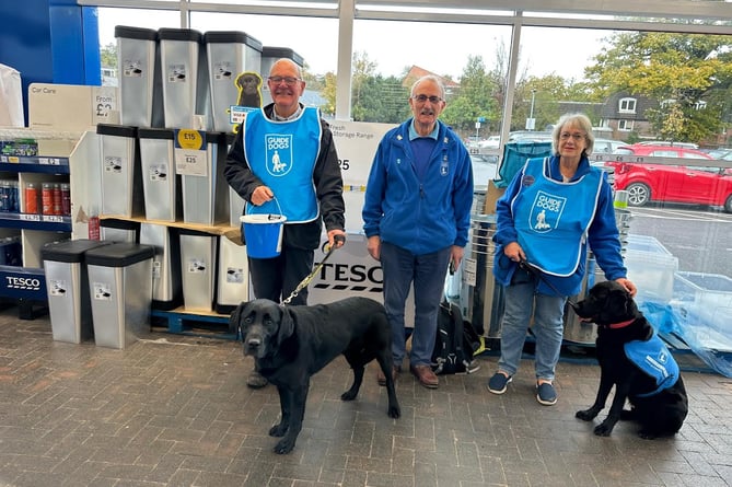 Guide Dogs at Tesco collecting