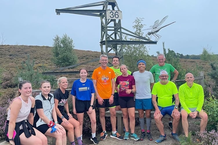 A welcome break during the Thursley pub run