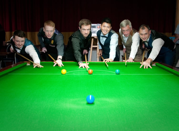 Jake Burtoo, Ryan Mears, Jack Lisowski, Dong Ming Lau, Martin Pollock and Richard Thompson
