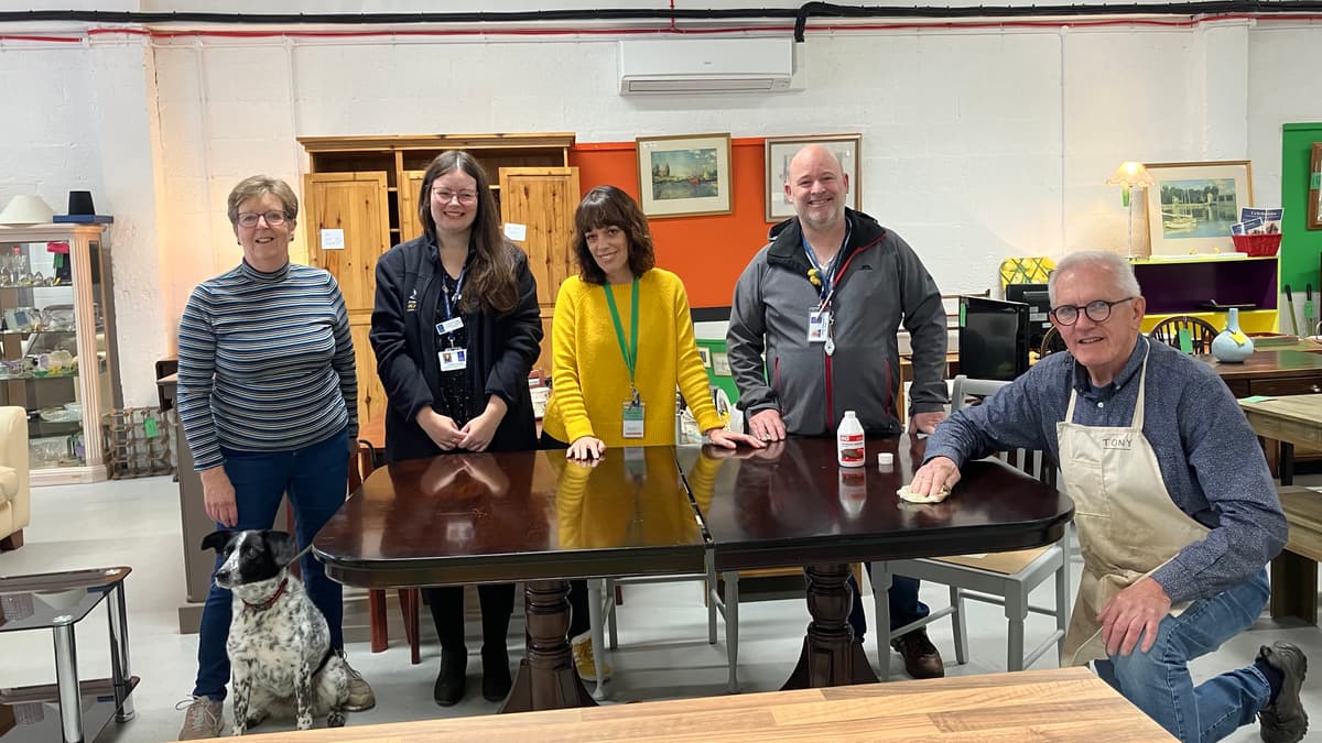 Resurrection Furniture charity shop in Alton donates £5,000 to St