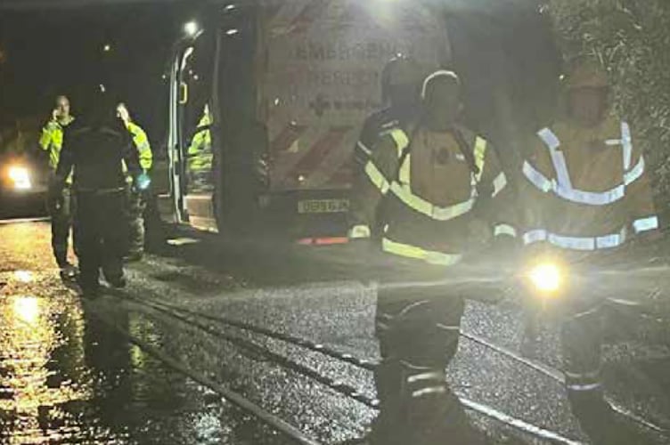 Bungalow fire, Medstead Road, Alton, November 9th 2023.