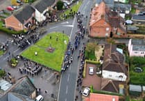 WATCH: Amazing aerial footage of wreath laying at Liss Remembrance service