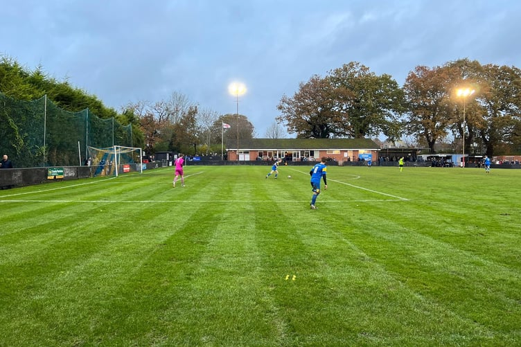 Action from Petersfield Town's 3-2 defeat against Christchurch