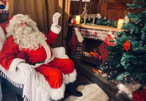Santa Claus coming to the Binsted Christmas Fair