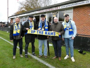 Rambling Petersfield Town fans raised over £450 for mayor's charities
