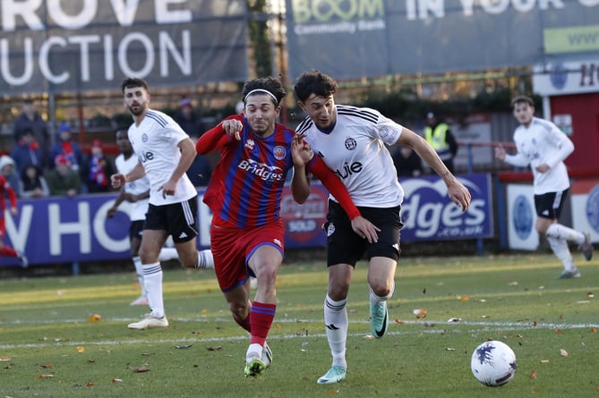 Action from Aldershot Town’s 1-0 win against FC Halifax Town in the National League