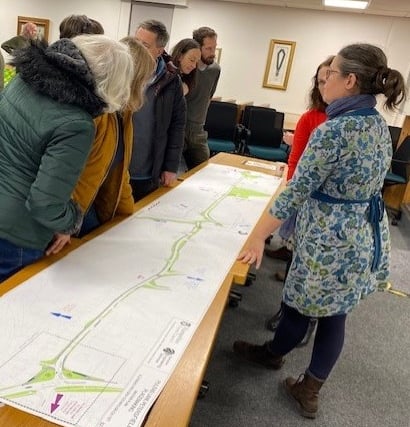 Plans for dangerous Petersfield road draw big crowd to Penns Place