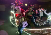 Video: Santa's Sleigh visits Alton's Barley Fields