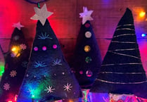 Felt Christmas Tree Workshop at Allen Gallery in Alton