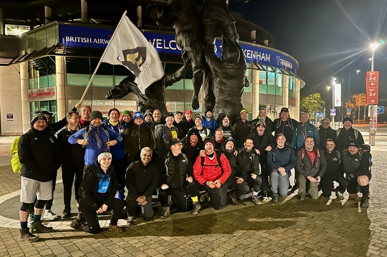 The 2023 Twickenham Stadium to Farnham RFC walk went off without a hitch