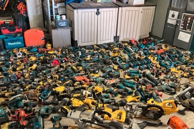 A vast stash of stolen tools have been recovered by Hampshire Constabulary