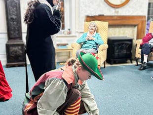 Panto season arrives at Haslemere care home... Oh yes it has!