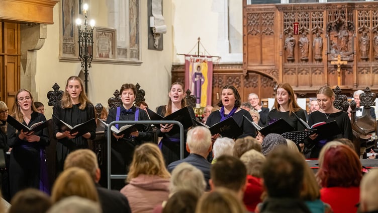 Waverley Singers Christmas concert, O Magnum Mysterium, Church of St Lawrence, Alton, December 2nd 2023.