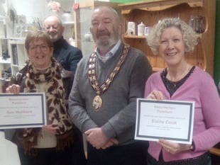 Resurrection Furniture gives certificates to long-serving volunteers