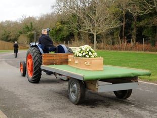 Fitting final journey for vintage tractor enthusiast from Petersfield