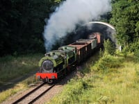 Longmoor's movie star locomotive still puffing away across the Channel