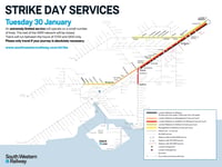 No trains on Alton or Portsmouth lines during Tuesday strike action