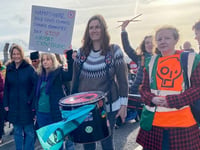 Petersfield and Liss locals join Greta for Farnborough Airport march