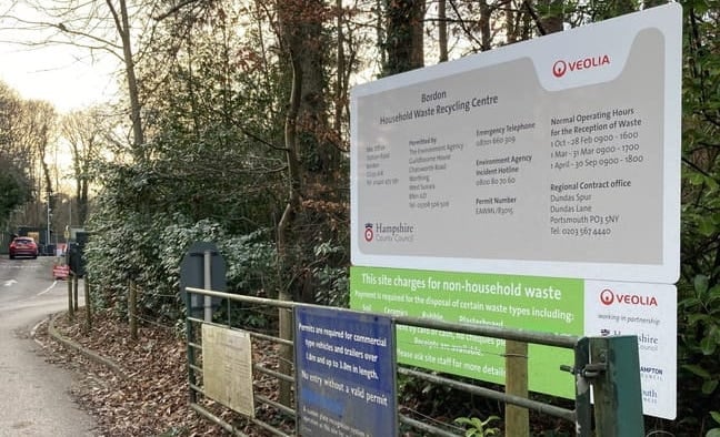 Bordon HWRC sign