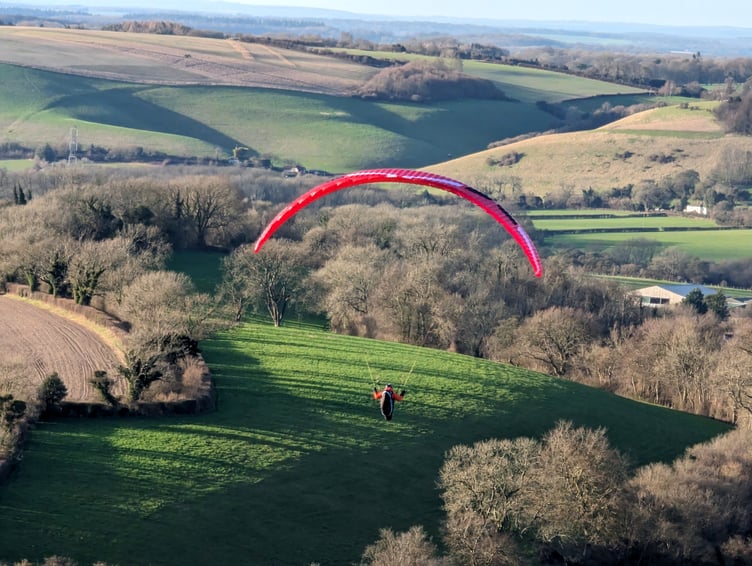 Sky Surfing Club, Butser Hill, March 2024.