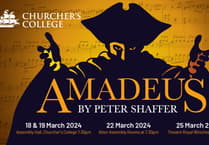 Students from Churcher's College presenting Mozart play Amadeus