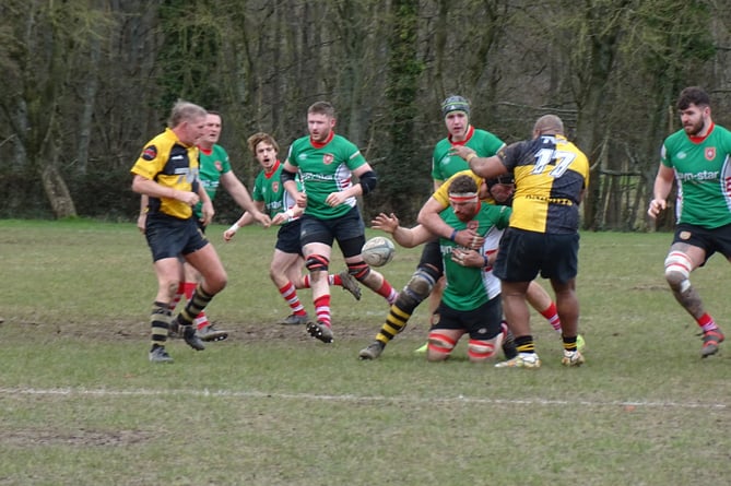 Winchester 2nd XV v Petersfield 2nd XV (green), March 9th 2024.