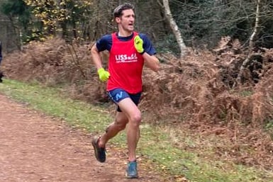 Liss Runner Phil Avery sprints to a ninth-placed finish at Alice Holt Forest