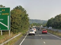 Motorist freed from vehicle following collision on A3 near Petersfield