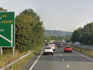 Motorist freed from vehicle following collision on A3 near Petersfield