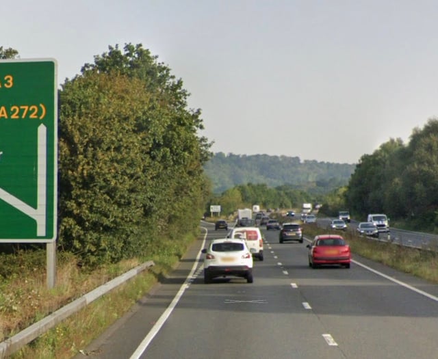 Motorist freed from vehicle following collision on A3 near Petersfield