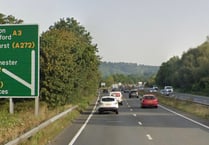 Motorist freed from vehicle following collision on A3 near Petersfield